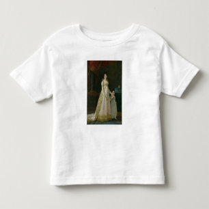 Camiseta Infantil Retrato da rainha da salva moscatável de