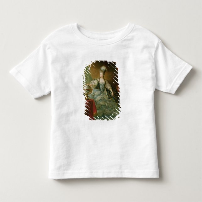 Camiseta Infantil Retrato da rainha de Marie Antoinette de France (Frente)