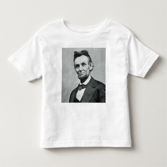 Camiseta Infantil Retrato de Abe Lincoln 1 (Frente)
