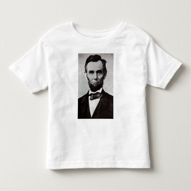 Camiseta Infantil Retrato de Abe Lincoln 2 (Frente)