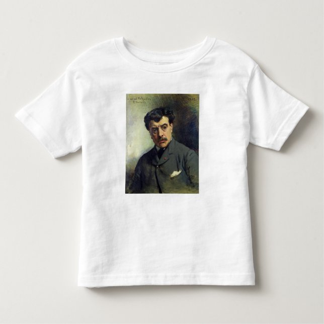 Camiseta Infantil Retrato de Alexander Falguiere 1887 (Frente)