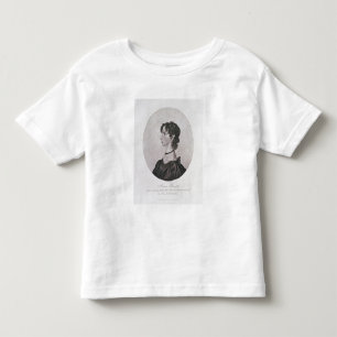 Camiseta Infantil Retrato de Anne Bronte (1820-49) de um desenho mim