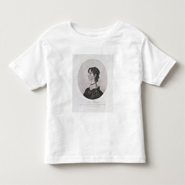 Camiseta Infantil Retrato de Anne Bronte (1820-49) de um desenho mim (Frente)