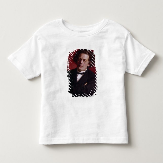 Camiseta Infantil Retrato de Anton Grigoryevich Rubinstein, 1881 (Frente)