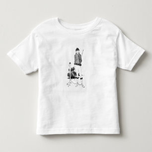 Camiseta Infantil Retrato de auto amarrado a um Herm (gravura) (phot