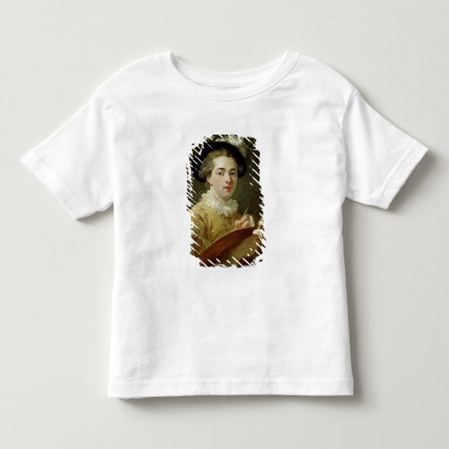 Camiseta Infantil Retrato de auto com paleta (Frente)