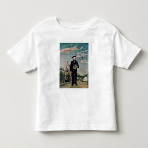 Camiseta Infantil Retrato de auto, de L'ile St Louis, 1890