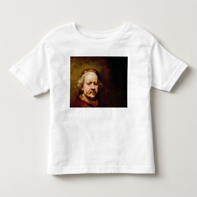 Camiseta Infantil Retrato de auto dentro na idade de 63, 1669 (Frente)