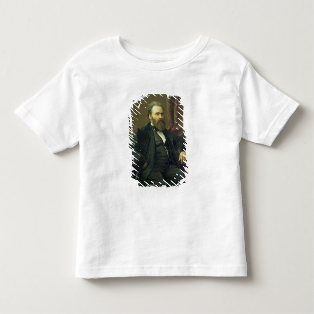Camiseta Infantil Retrato de auto do artista, 1869 (óleo em canvas) (Frente)