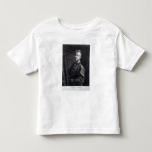 Camiseta Infantil Retrato de auto, gravado por John Faber, 1735