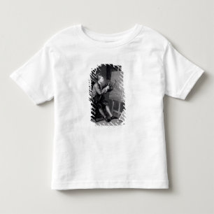 Camiseta Infantil Retrato de auto que pinta o musa cómico