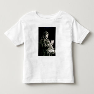 Camiseta Infantil Retrato de Benjamin Franklin, 1777