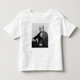 Camiseta Infantil Retrato de Charles Darwin, 1854