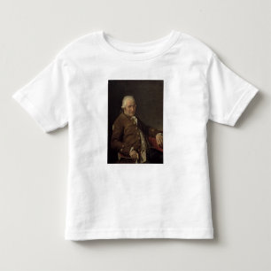 Camiseta Infantil Retrato de Charles-Pierre Pecoul, 1784 (óleo no C