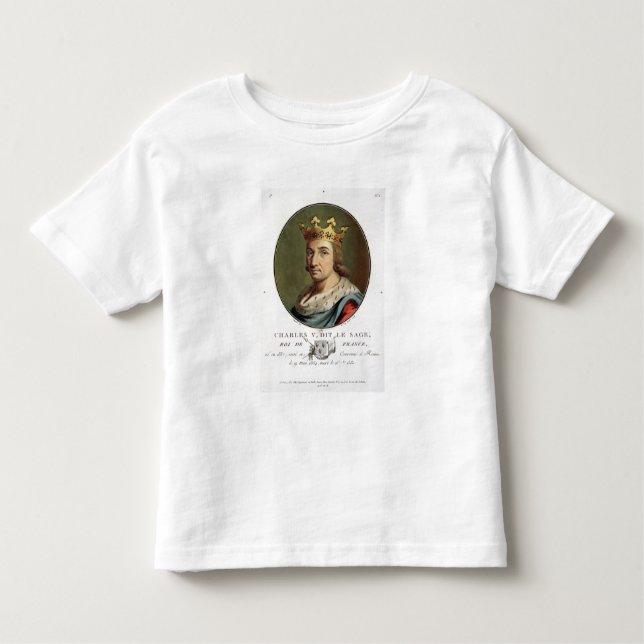 Camiseta Infantil Retrato de Charles V, chamado "" o rei sábio de F (Frente)