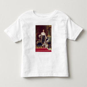 Camiseta Infantil Retrato de Charles X em vestes da coroação, 1827