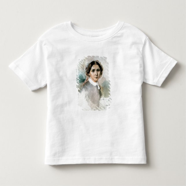 Camiseta Infantil Retrato de Clara Schumann 1853 (Frente)