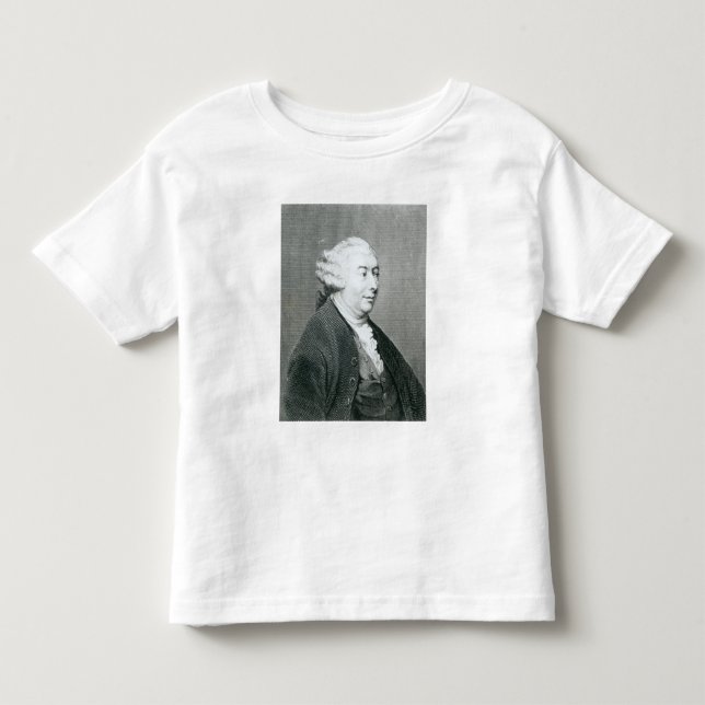 Camiseta Infantil Retrato de David Hume (Frente)