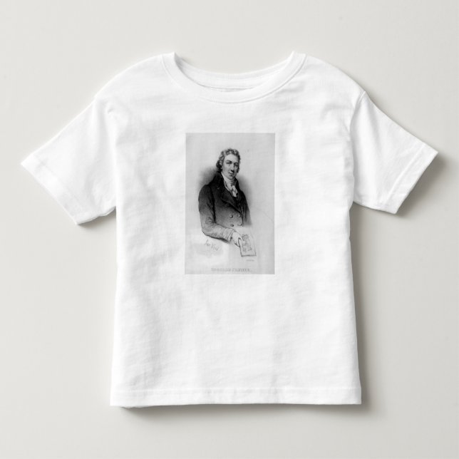 Camiseta Infantil Retrato de Edward Jenner (Frente)