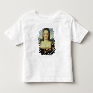Camiseta Infantil Retrato de Elizabeth Gonzaga, c.1504 (óleo na