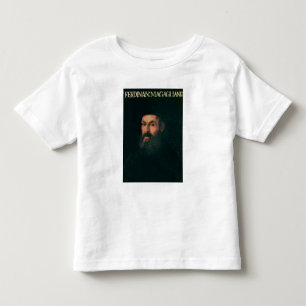 Camiseta Infantil Retrato de Fernão de Magalhães