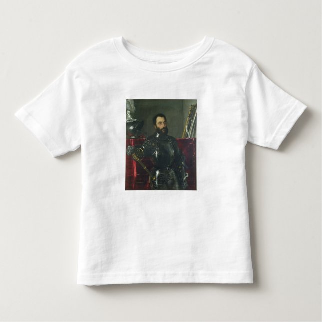 Camiseta Infantil Retrato de Francesco Maria Della Rovere, duque de (Frente)