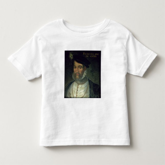Camiseta Infantil Retrato de Francois, ò duque Guisa (1519-63) Fre (Frente)
