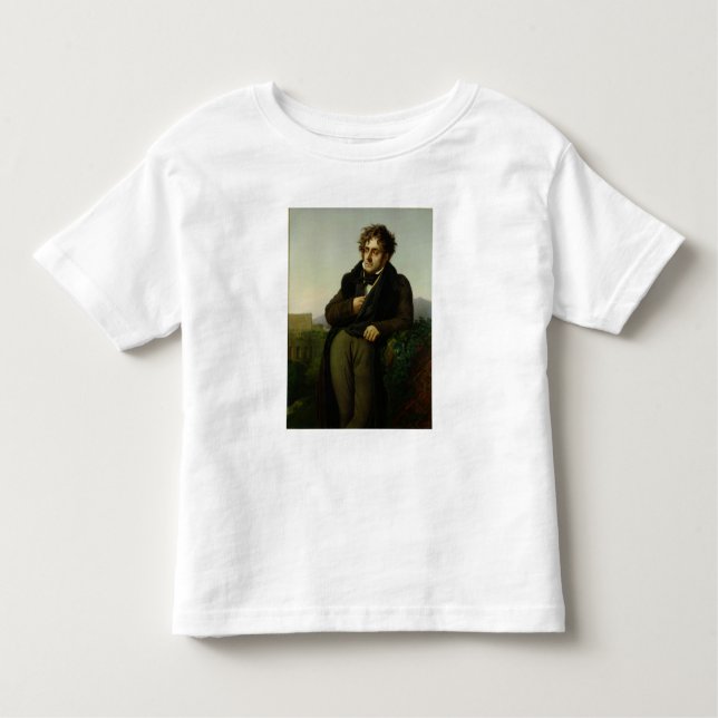 Camiseta Infantil Retrato de Francois Rene Vicomte (Frente)