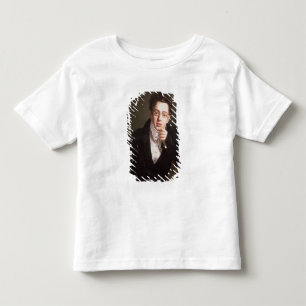 Camiseta Infantil Retrato de Franz Schubert, compositor austríaco
