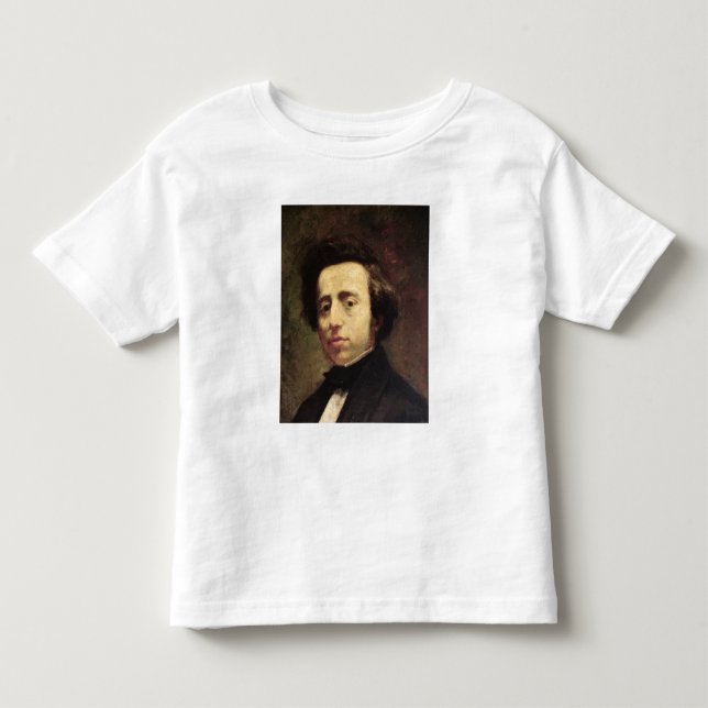 Camiseta Infantil Retrato de Frederic Chopin 2 (Frente)