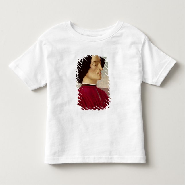 Camiseta Infantil Retrato de Giuliano de Medici c.1480 (Frente)
