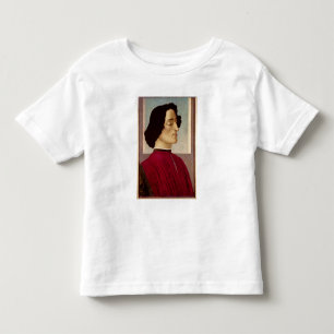 Camiseta Infantil Retrato de Giuliano de Medici c.1480