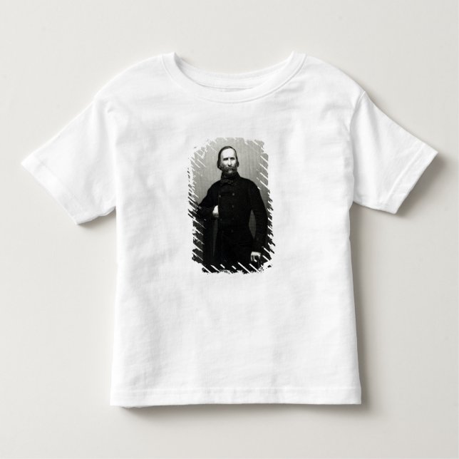 Camiseta Infantil Retrato de Giuseppe Garibaldi (Frente)