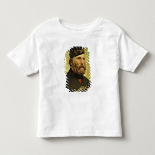 Camiseta Infantil Retrato de Giuseppe Garibaldi