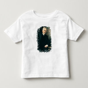 Camiseta Infantil Retrato de Gustave Eiffel 1905