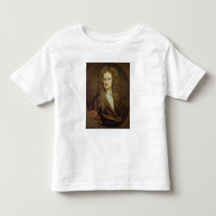 Camiseta Infantil Retrato de Isaac Newton 1702