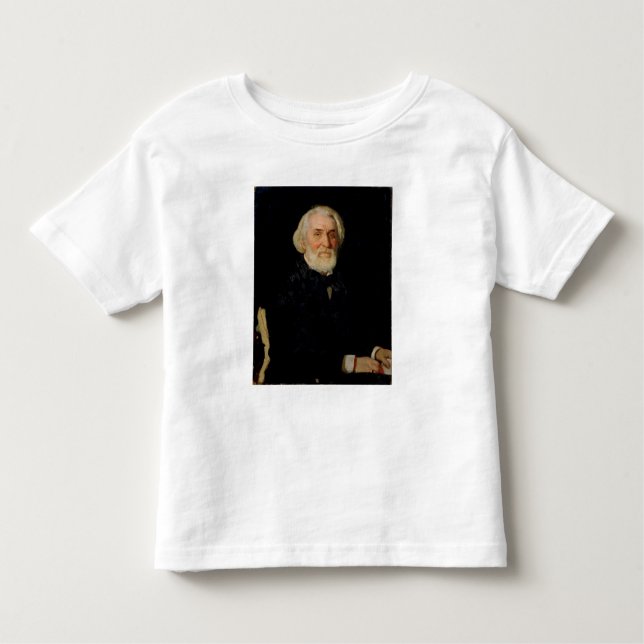 Camiseta Infantil Retrato de Ivan S. Turgenev, 1879 (Frente)