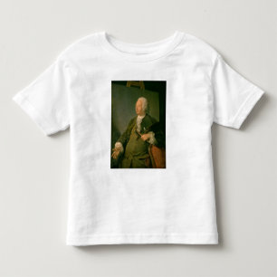 Camiseta Infantil Retrato de Jean-Baptiste Oudry (1686-1755) c.1753