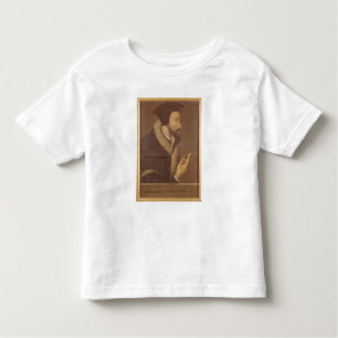 Camiseta Infantil Retrato de João Calvino
