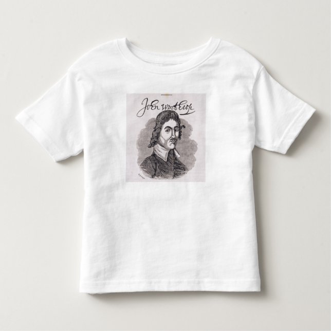 Camiseta Infantil Retrato de John Winthrop (Frente)