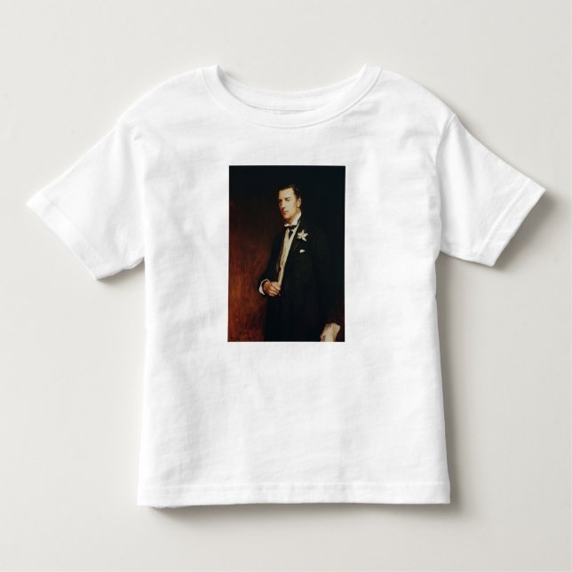 Camiseta Infantil Retrato de Joseph Chamberlain, 1886 (Frente)