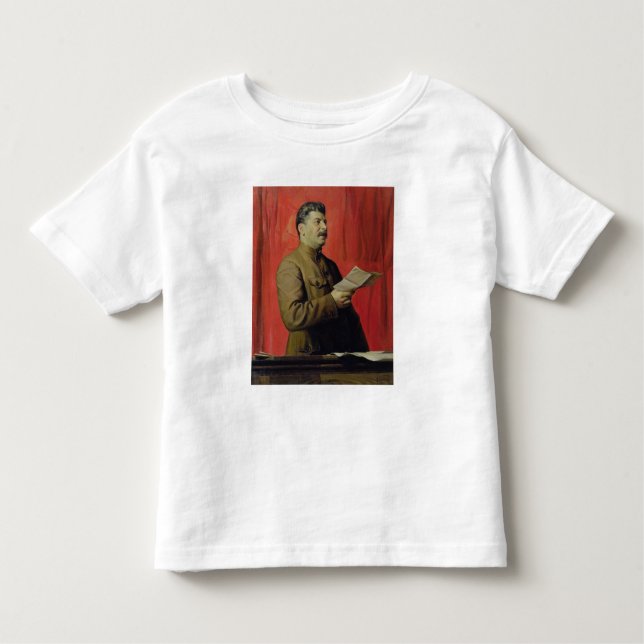 Camiseta Infantil Retrato de Josif Stalin, 1933 (Frente)