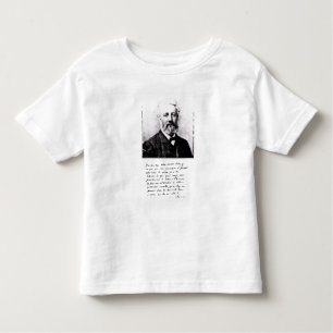 Camiseta Infantil Retrato de Jules Verne