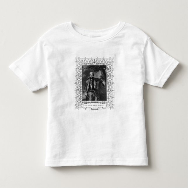 Camiseta Infantil Retrato de maneiras de John, marquês de Granby (Frente)