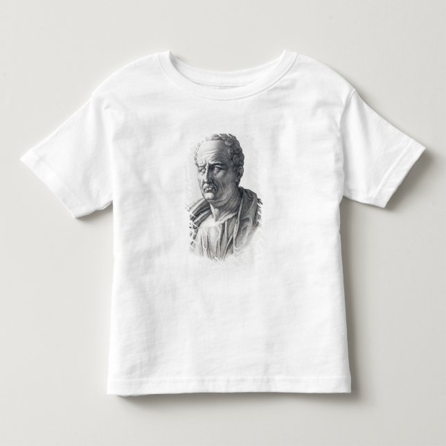 Camiseta Infantil Retrato de Marcus Tullius Cicero (Frente)