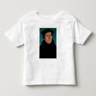 Camiseta Infantil Retrato de Martin Luther, 1529