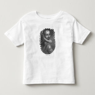 Camiseta Infantil Retrato de Michel de Montaigne