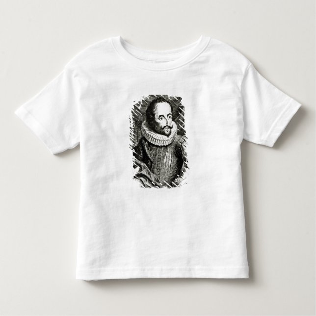 Camiseta Infantil Retrato de Miguel de Cervantes Saavedra (Frente)