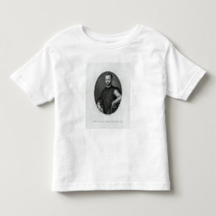 Camiseta Infantil Retrato de Niccolo Machiavelli