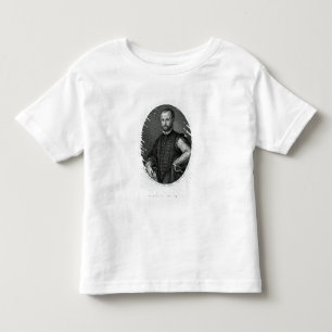 Camiseta Infantil Retrato de Niccolo Machiavelli